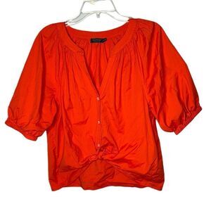 Vineyard Vines Poplin Short Sleeve Blouse. Size Medium.